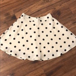 polka dot skater skirt
